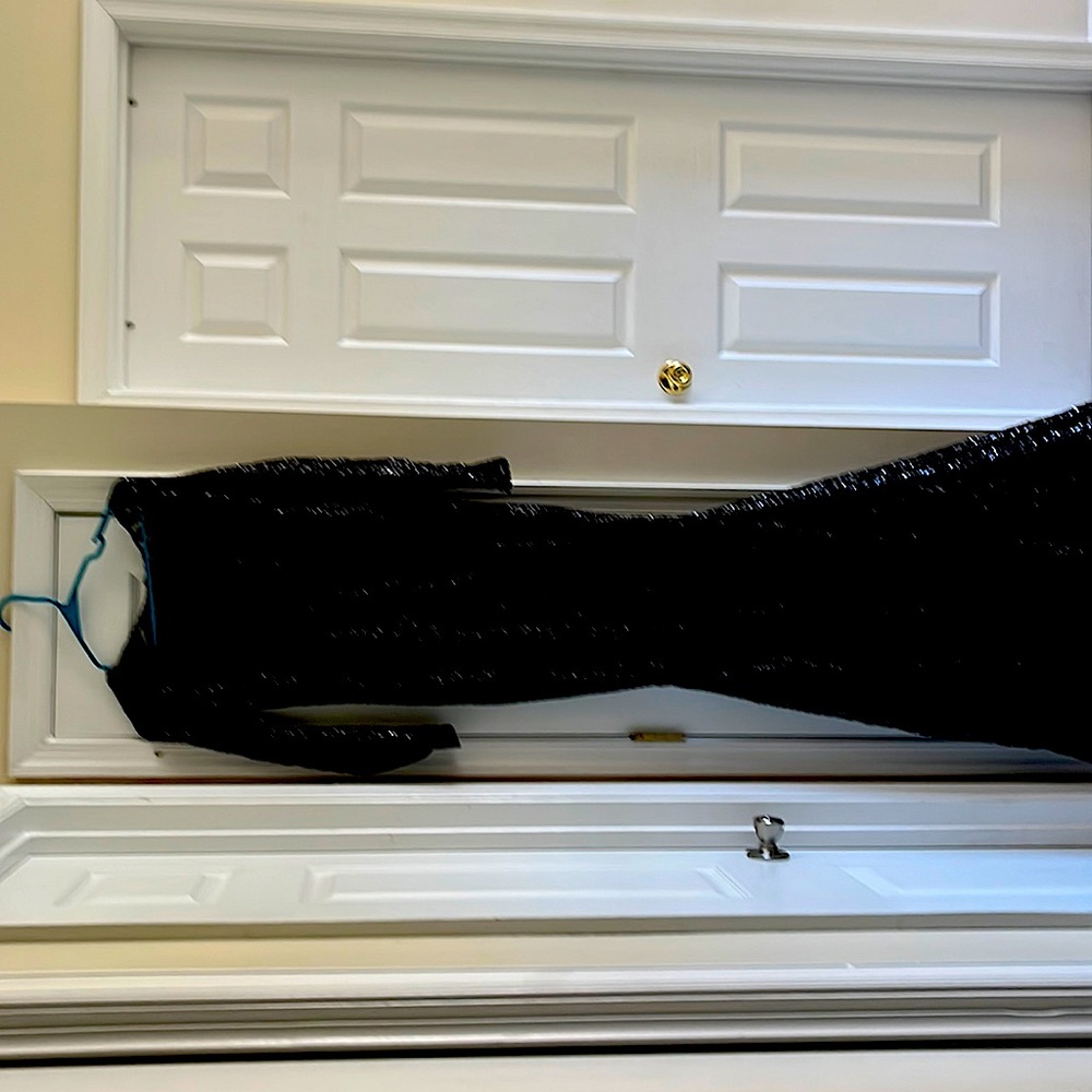Custom sequin mermaid dress with invisible zipper in the back can be altered